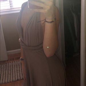 lulu’s taupe prom dress